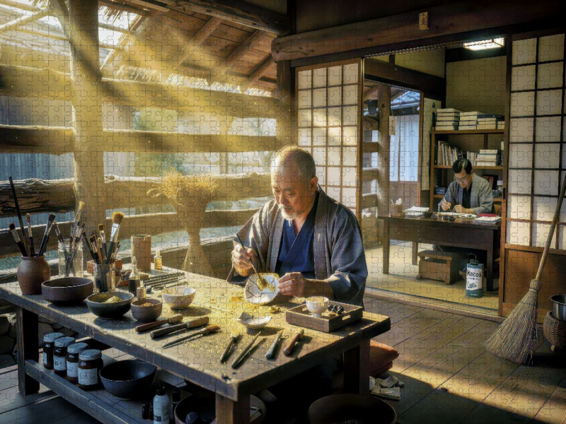 Ein Motiv aus dem Kalender Japanisches Kintsugi - Kunst aus Gold
