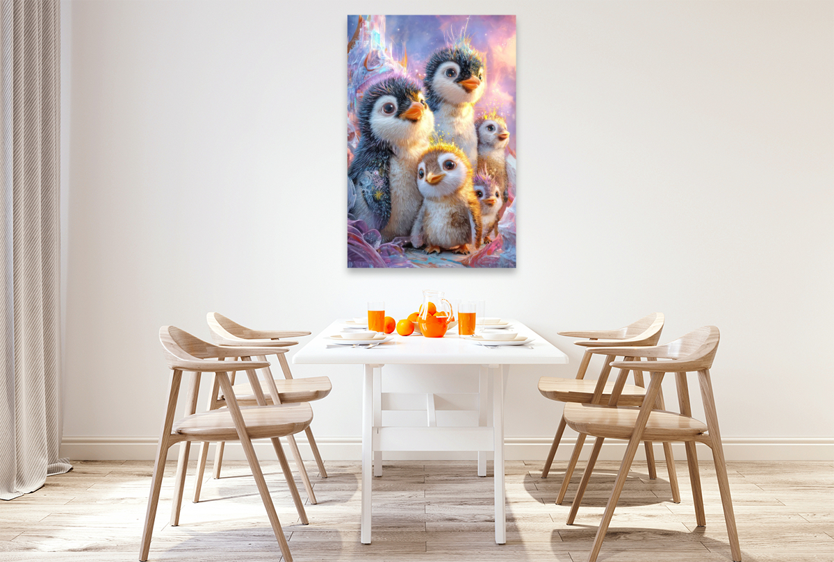 Drollige Pinguine