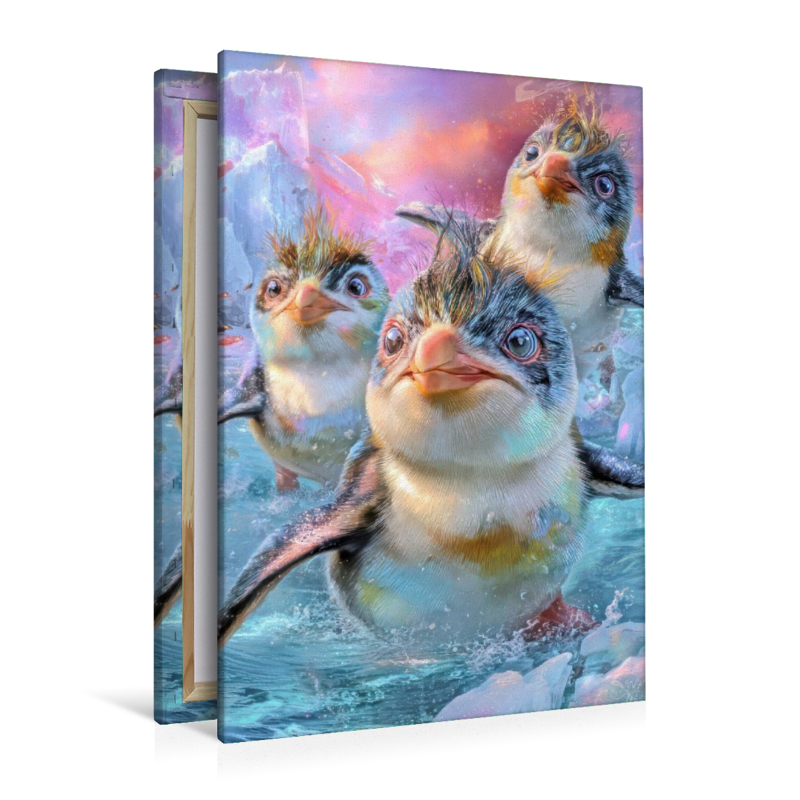 Drollige Pinguine