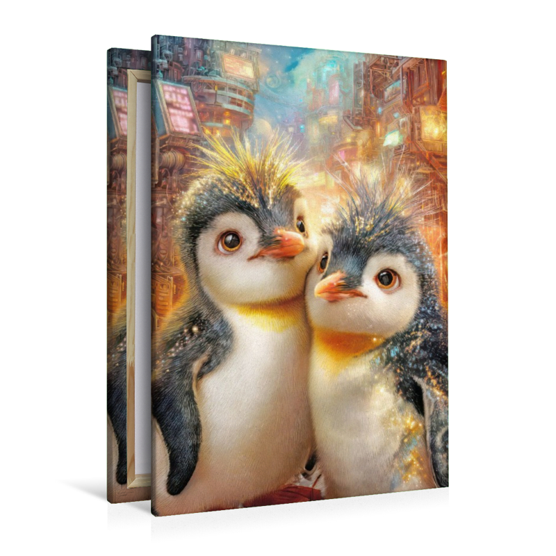 Drollige Pinguine
