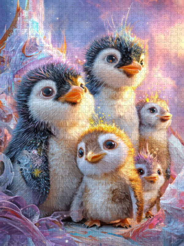 Drollige Pinguine