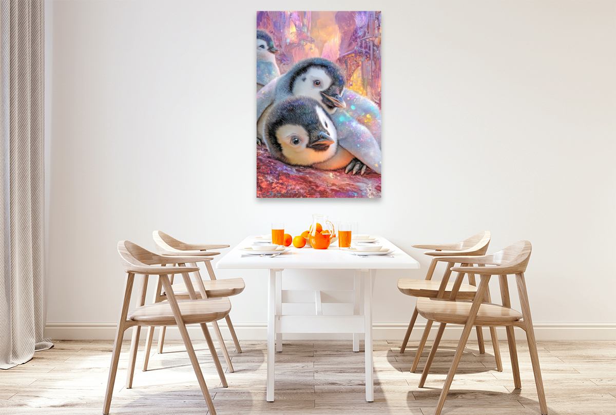 Drollige Pinguine