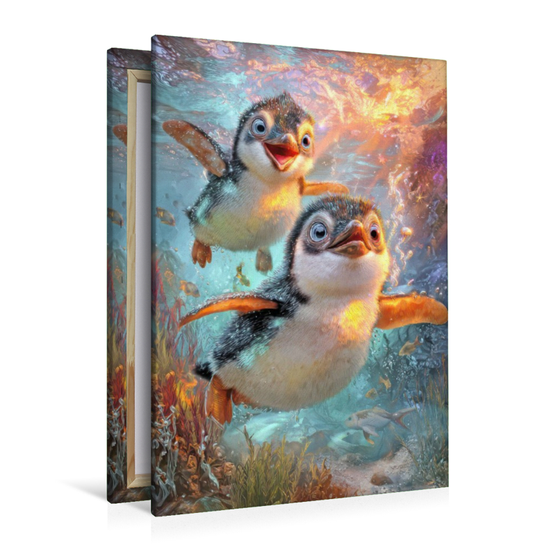 Drollige Pinguine