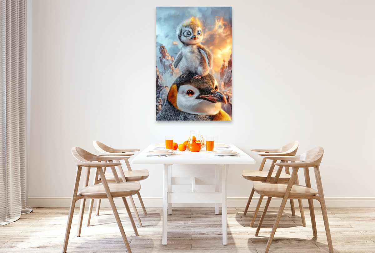 Drollige Pinguine