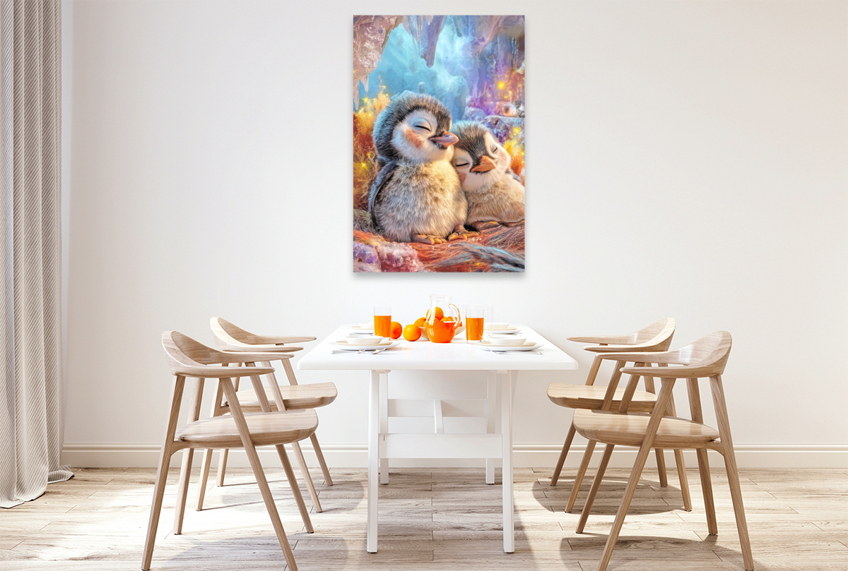 Drollige Pinguine