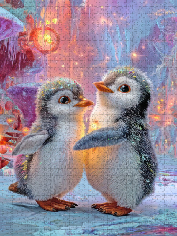 Drollige Pinguine