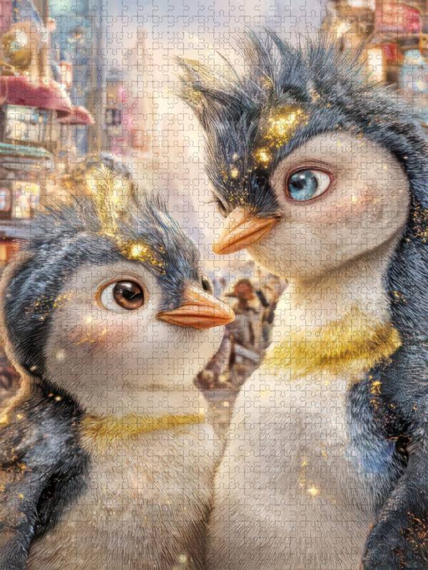 Drollige Pinguine
