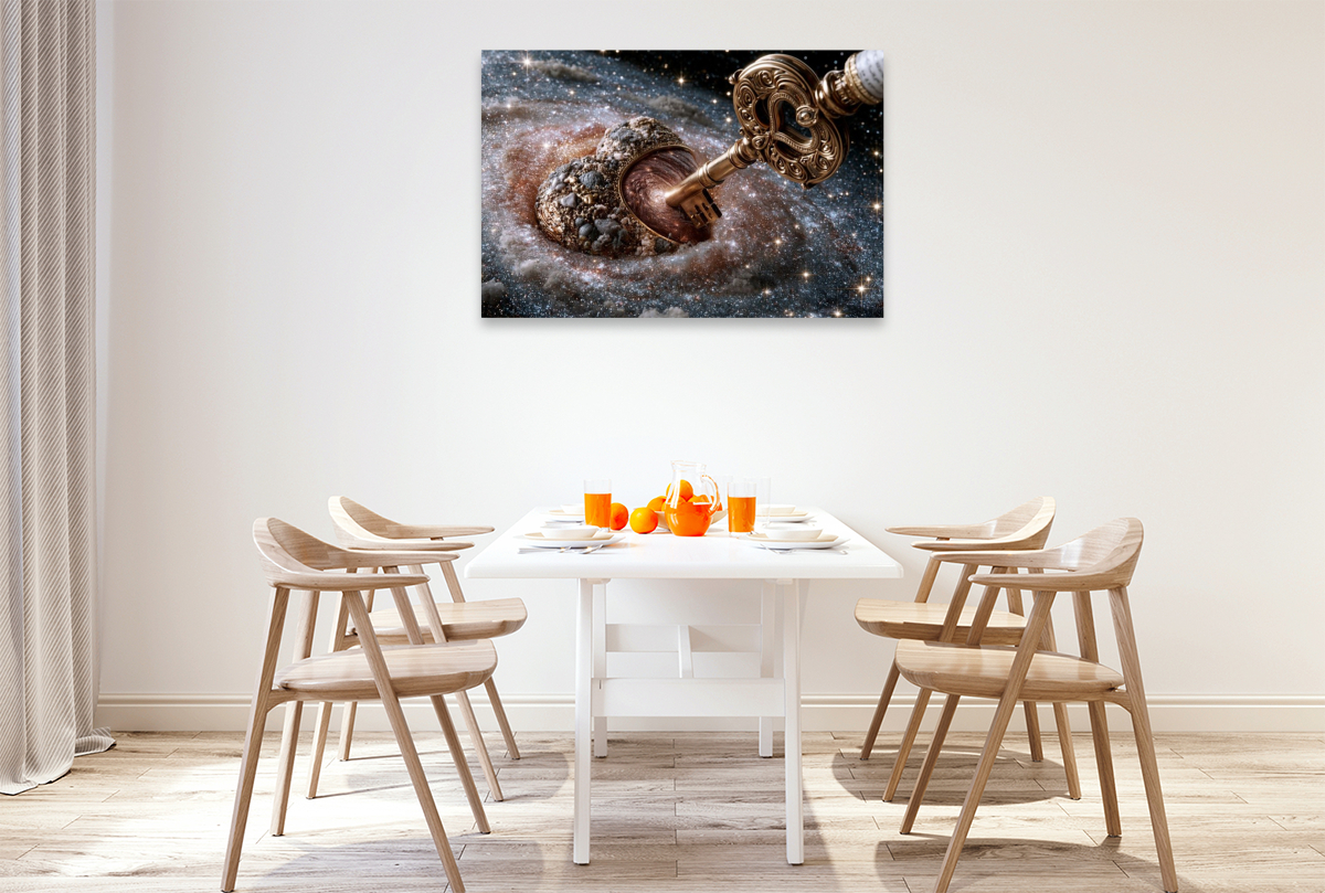 Gigantisches Herz im Zentrum einer Spiralgalaxie