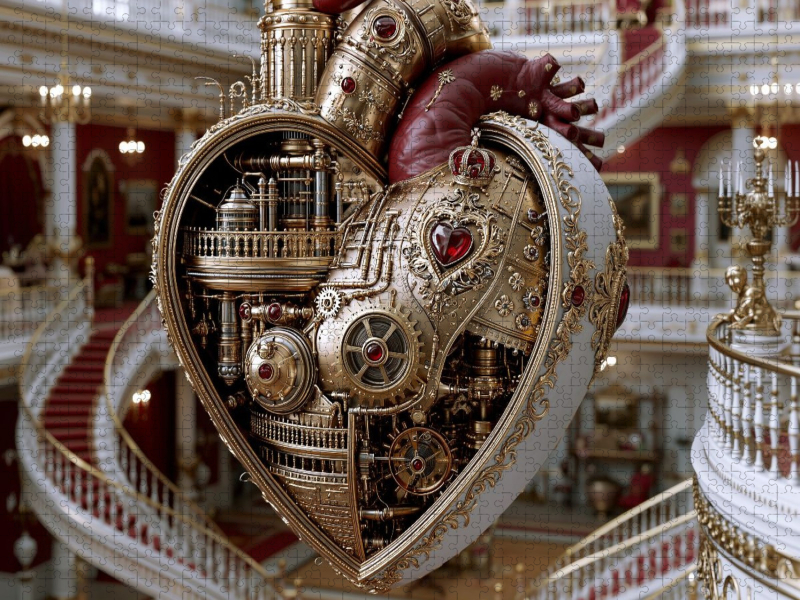 Königliches Steampunk-Herz