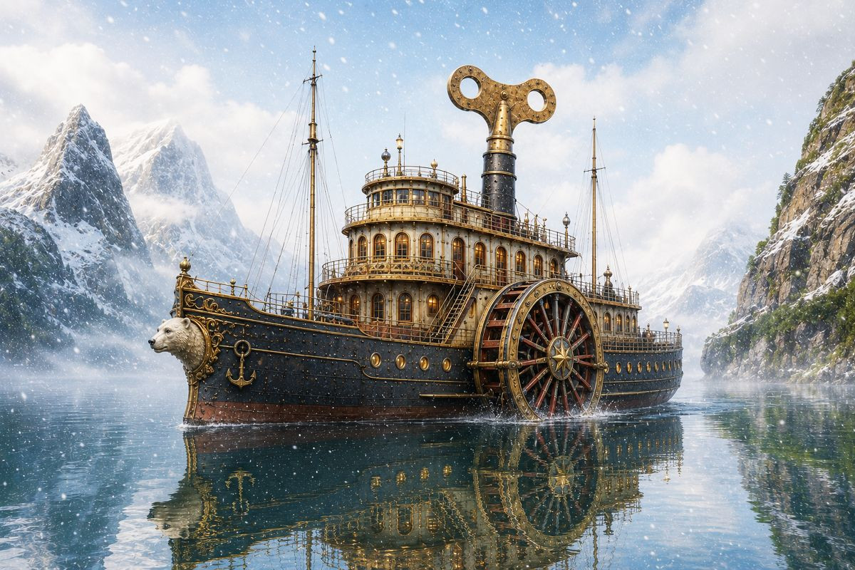 Der Polardampfer