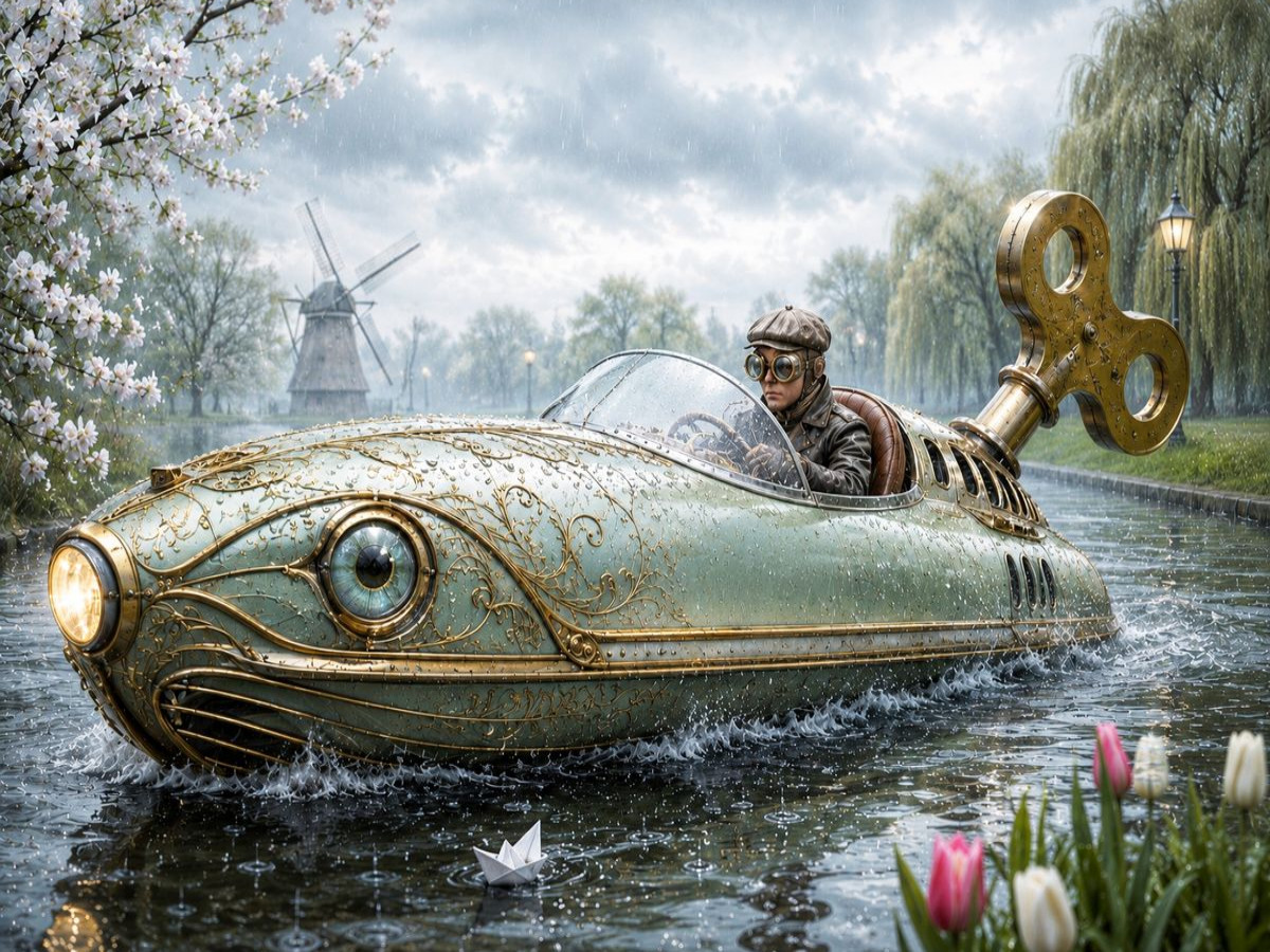 Das Windschlüsselboot