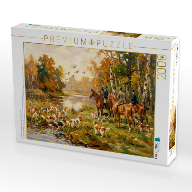 Herbstliche Entenjagd mit King Charles Spaniels