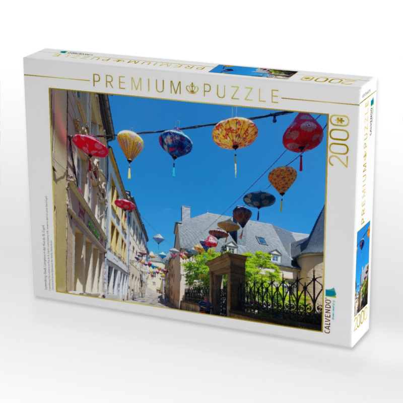 Luxemburg-Stadt, Lampions in der Rue du St. Esprit