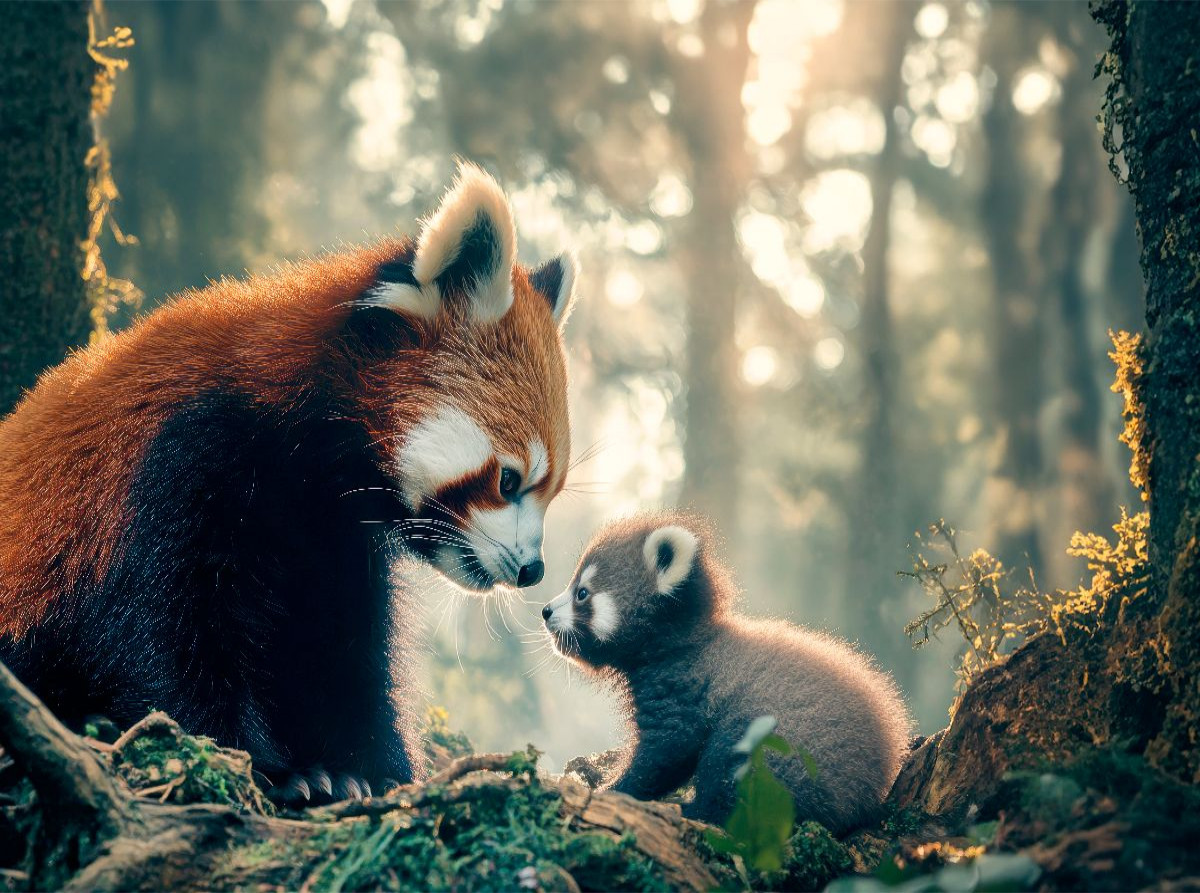 Rote Pandas - Mutterliebe im Himalaya