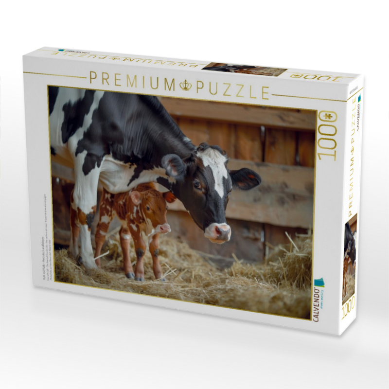 Kuh mit Kalb - Herz des Landlebens