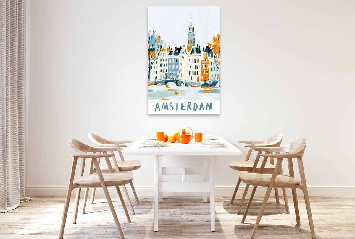 Amsterdam mit den typischen Grachten