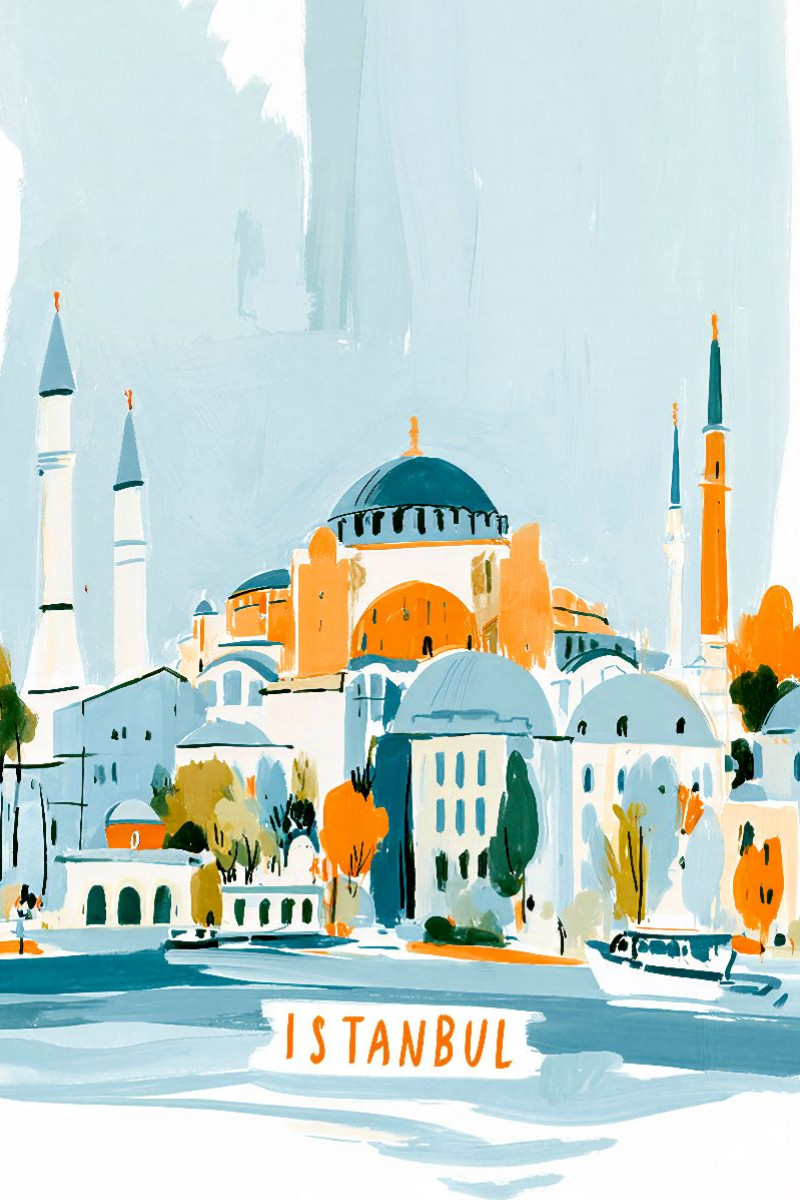 Istanbul mit der Hagia Sophia