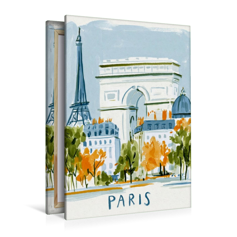 Paris und der Arc de Triomphe