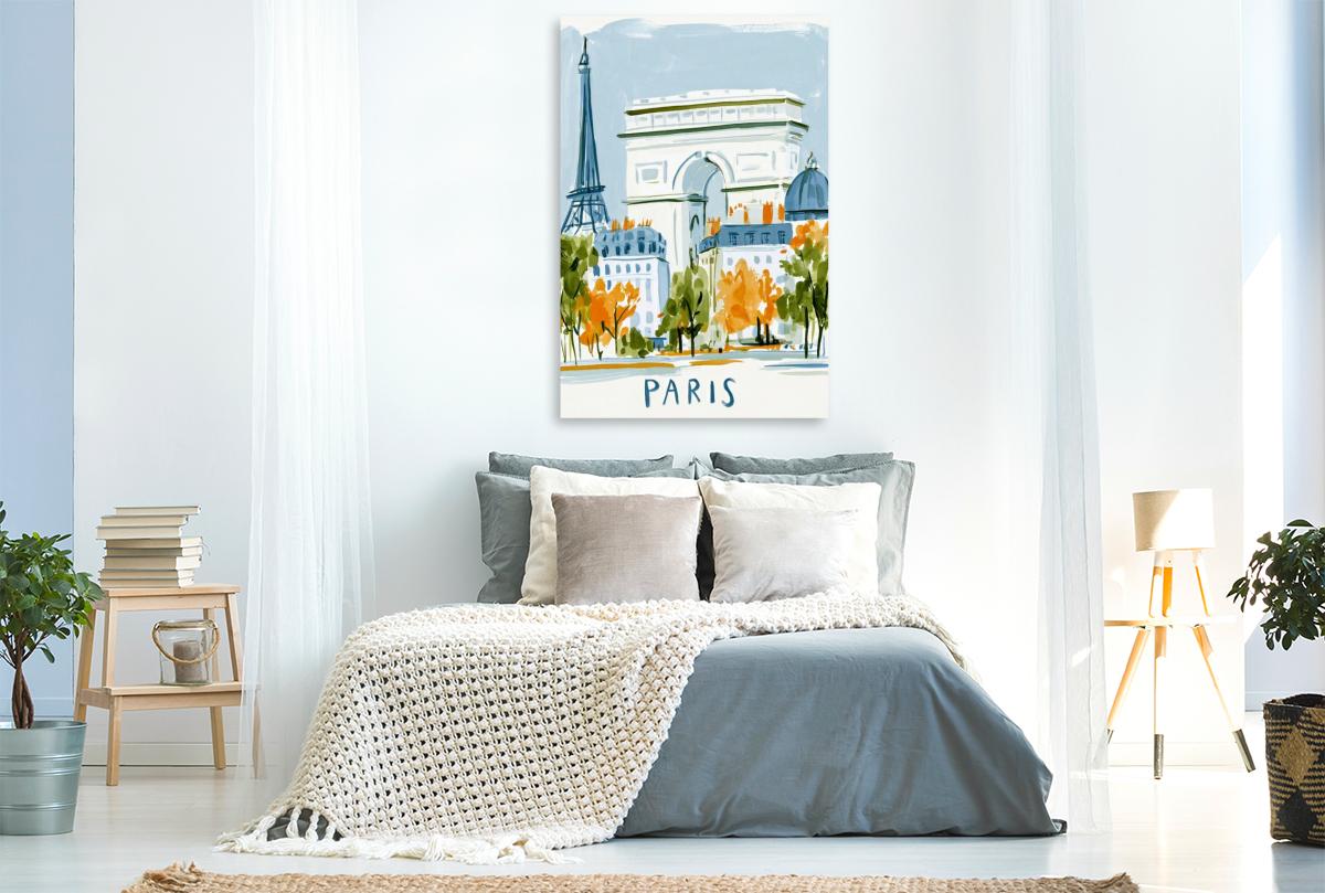 Paris und der Arc de Triomphe