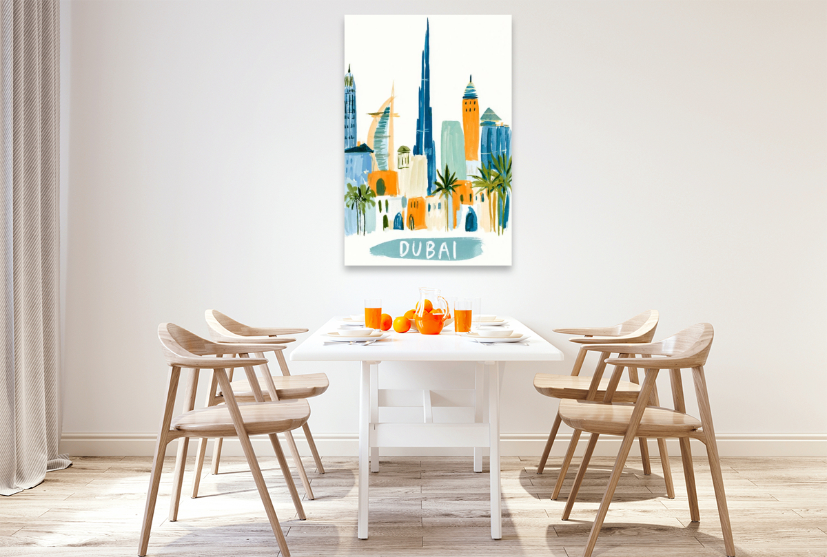 Dubai Skyline mit dem Burj Khalifa
