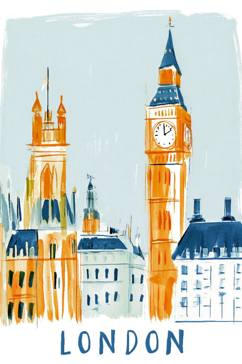 London mit Big Ben und dem Palace of Winchester