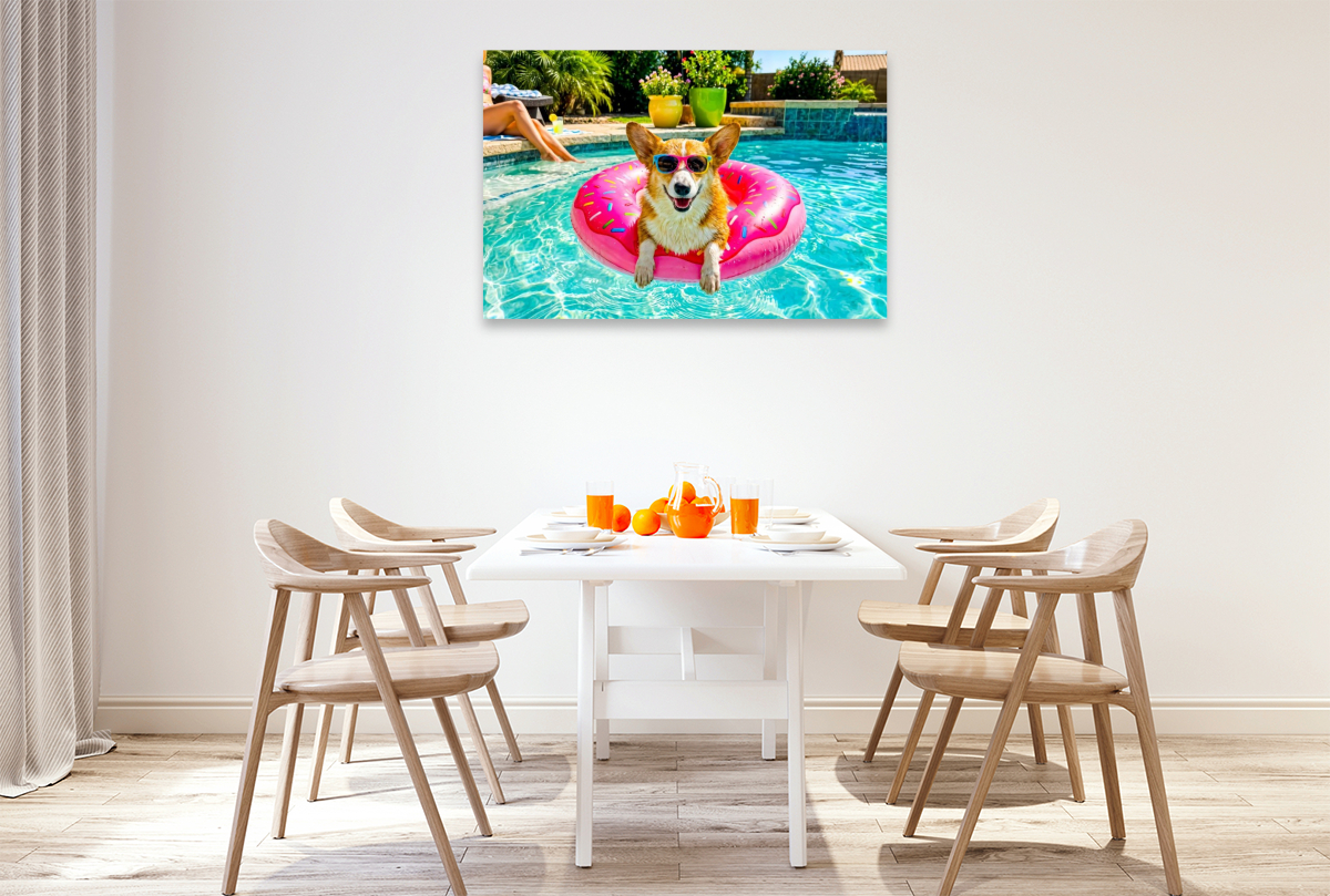 Corgi Chillen - Lustiges Sommer Hundemotiv