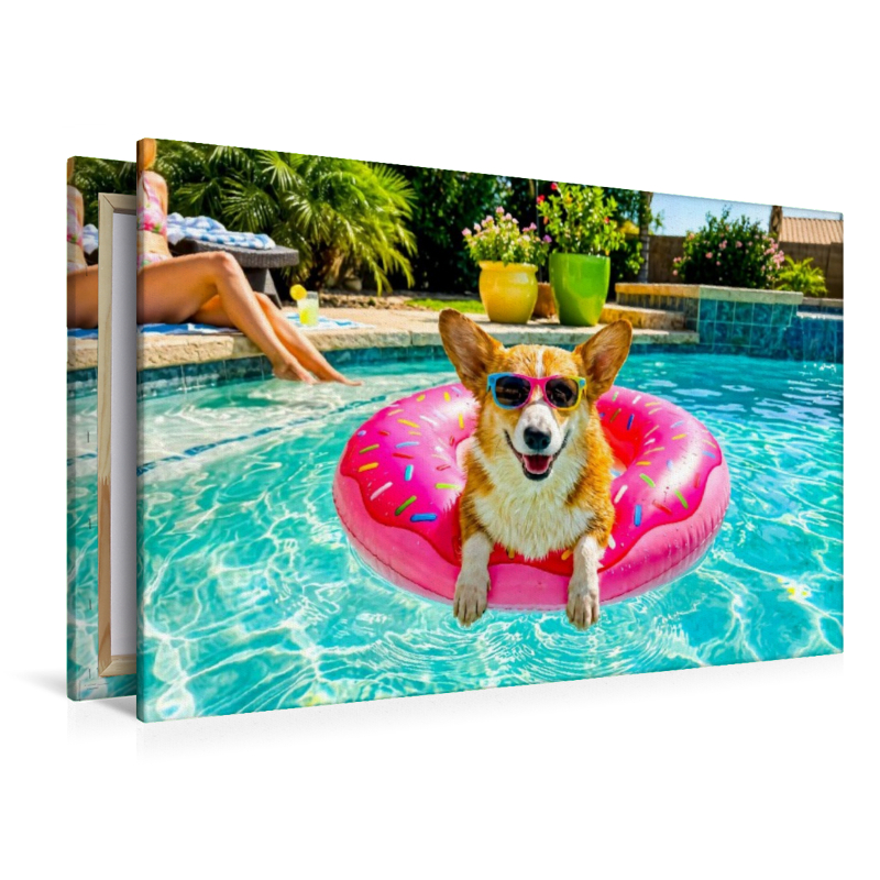 Corgi Chillen - Lustiges Sommer Hundemotiv