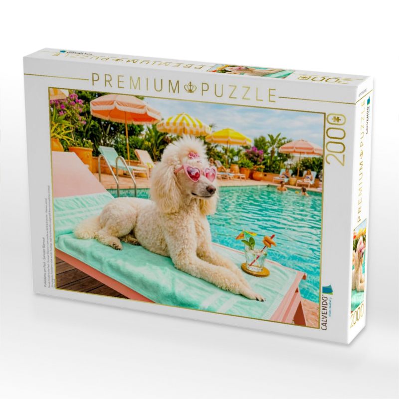 Pudeldame am Pool - Sommer Glamour