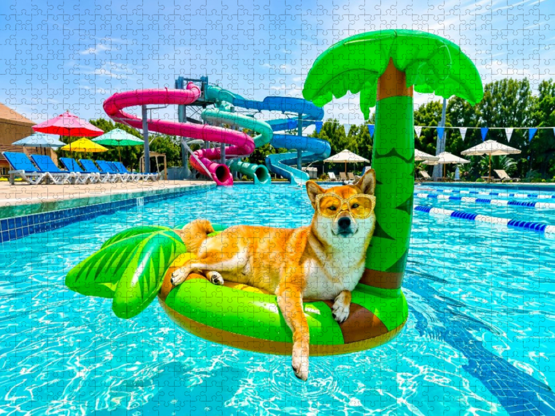Shiba Trauminsel – Lustiges Sommer Hundemotiv