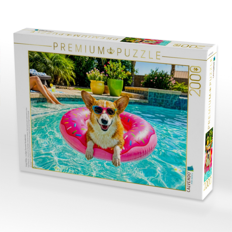 Corgi Chillen - Lustiges Sommer Hundemotiv