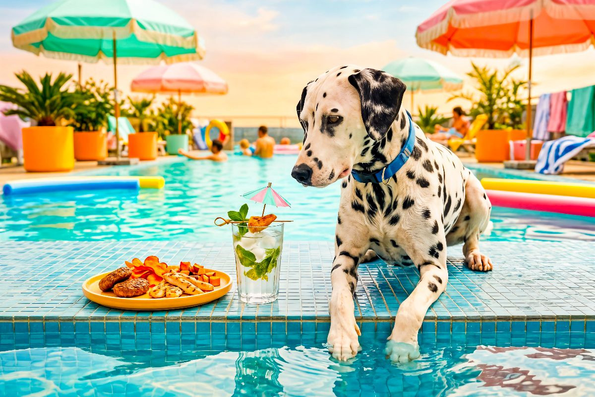 Dalmatiner Poolsnack - Lustiges Sommer Hundemotiv