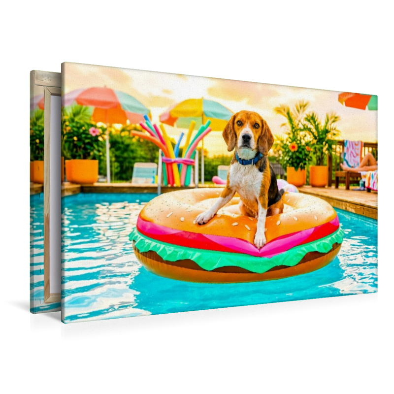 Beagle Burgerinsel – Lustiges Sommer Hundemotiv