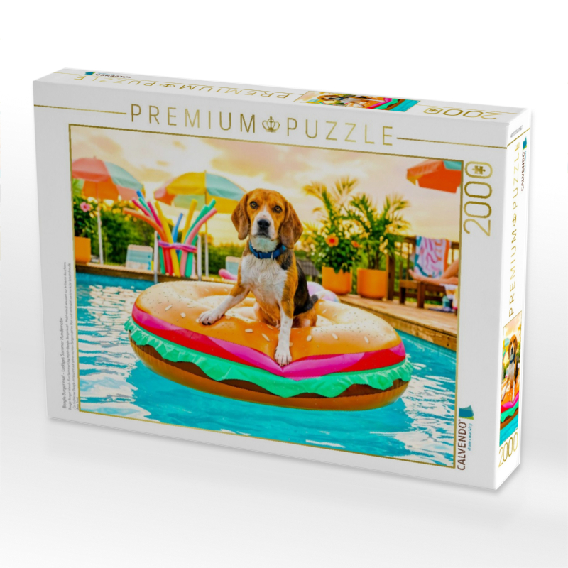 Beagle Burgerinsel – Lustiges Sommer Hundemotiv