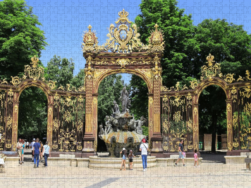 Der Amphitrite-Brunnen auf dem Place Stanislas in Nancy