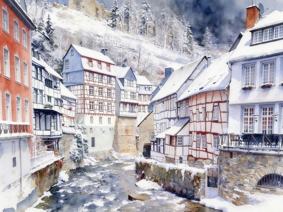 Verschneites Monschau