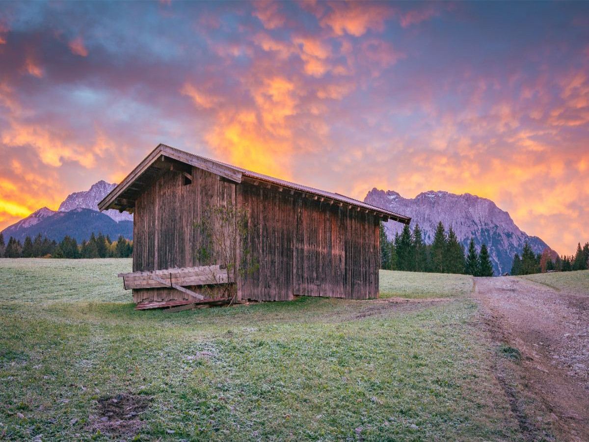 Sonnenaufgang in Krün
