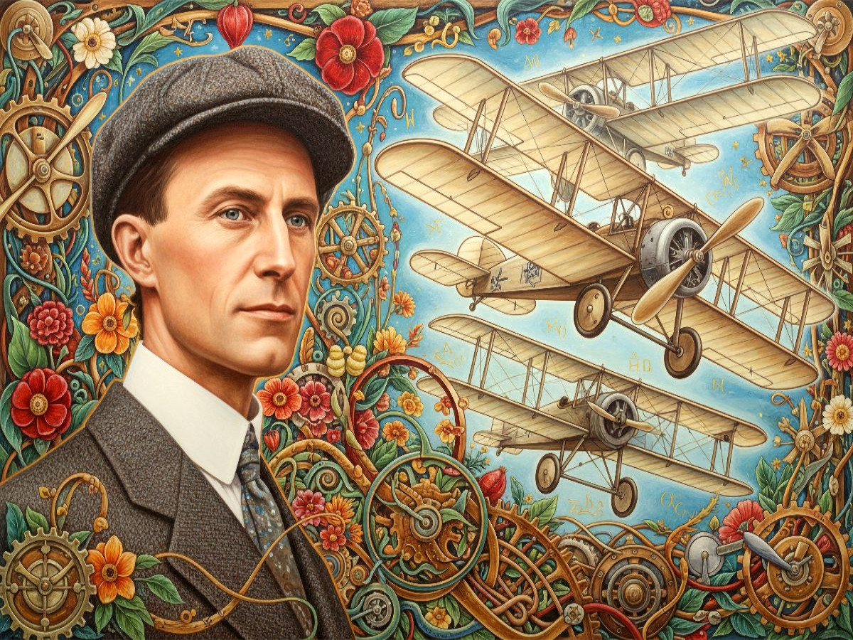 Wilbur Wright (1867–1912) US-amerikanischer Flugpionier