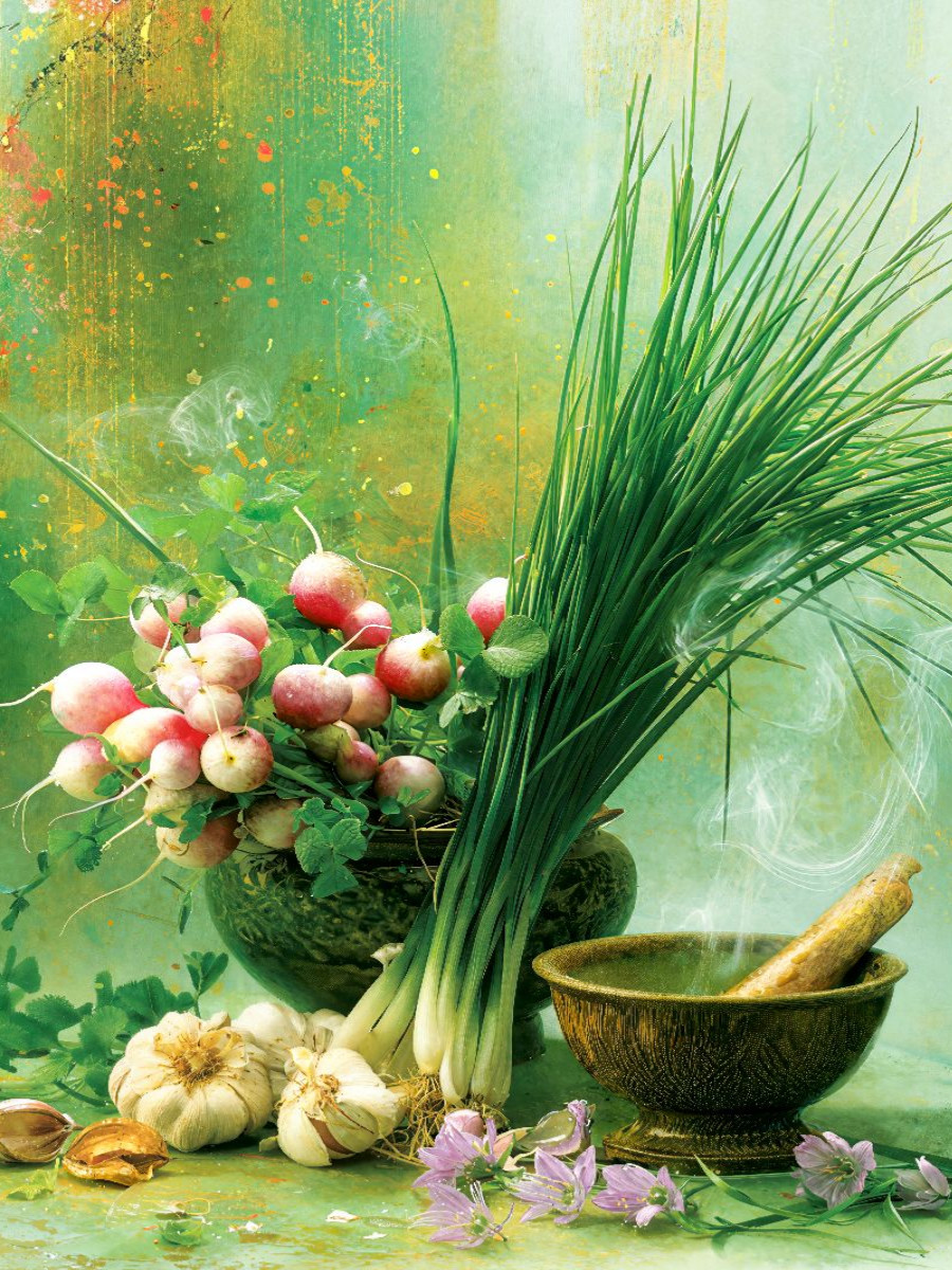 Radieschen, Frühlingszwiebeln und ein Hauch von Knoblauch - der Frühling naht