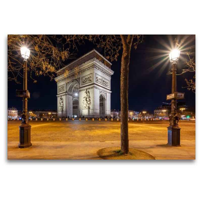 Arc de Triomphe bei Nacht