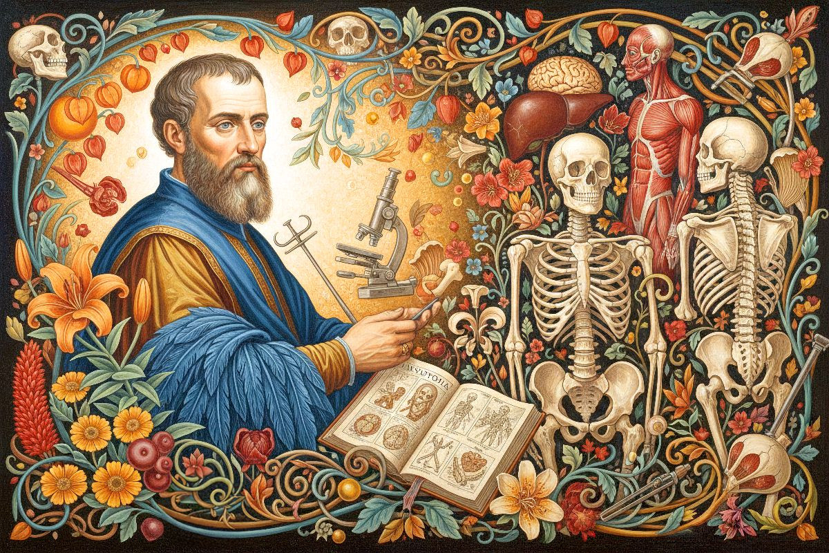 Andreas Vesalius (1514–1564) – Flandern - berühmter Mediziner der Geschichte