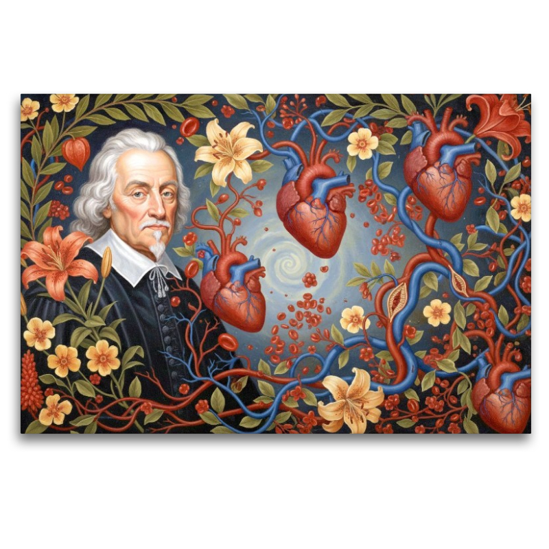 William Harvey (1578–1657) – England - berühmter Mediziner der Geschichte