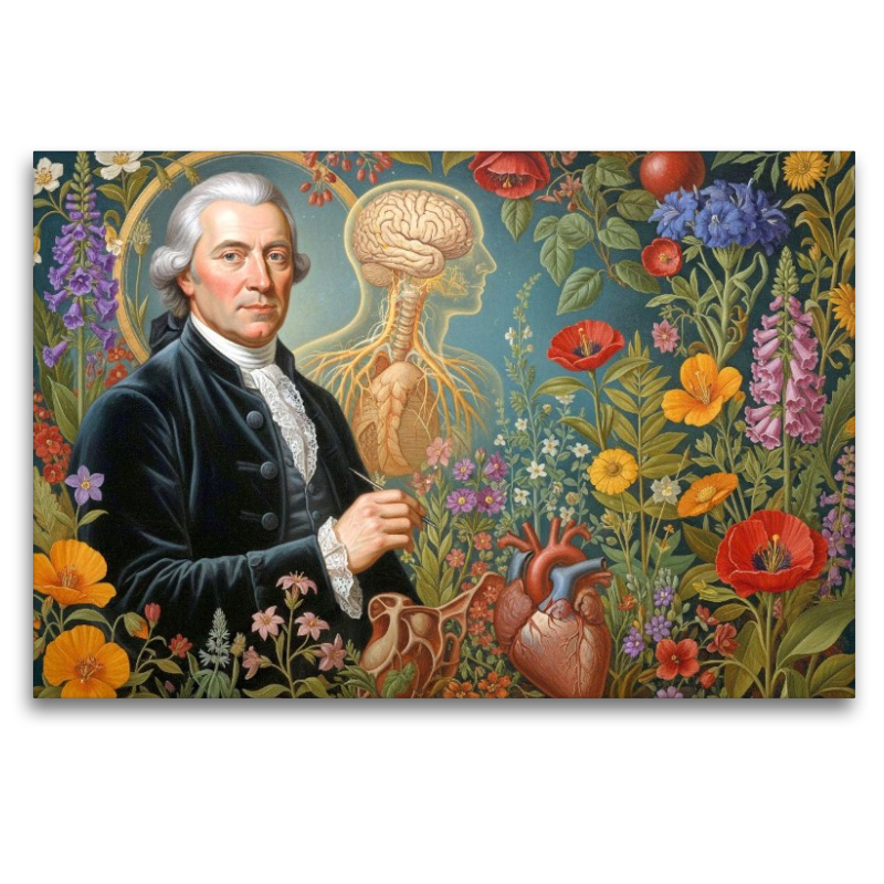 Albrecht von Haller (1708–1777) – erforschte Nerven- und Muskelphysiologie. Berühmter Mediziner der Geschichte