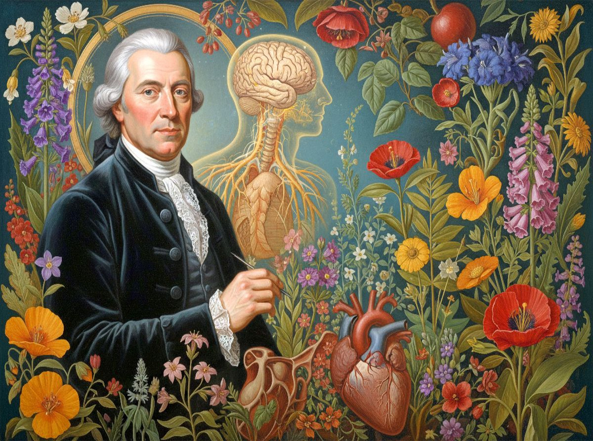 Albrecht von Haller (1708–1777) – erforschte Nerven- und Muskelphysiologie. Berühmter Mediziner der Geschichte