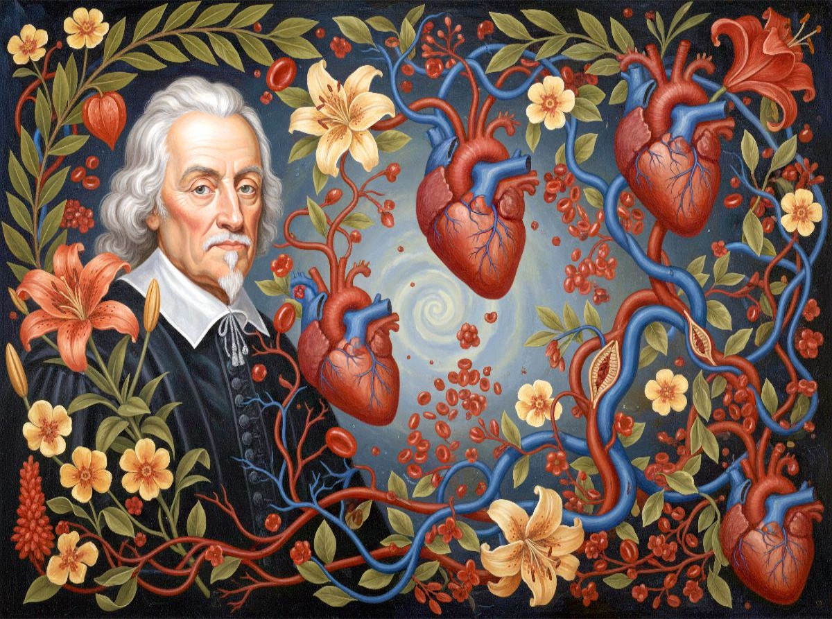 William Harvey (1578–1657) – England - berühmter Mediziner der Geschichte