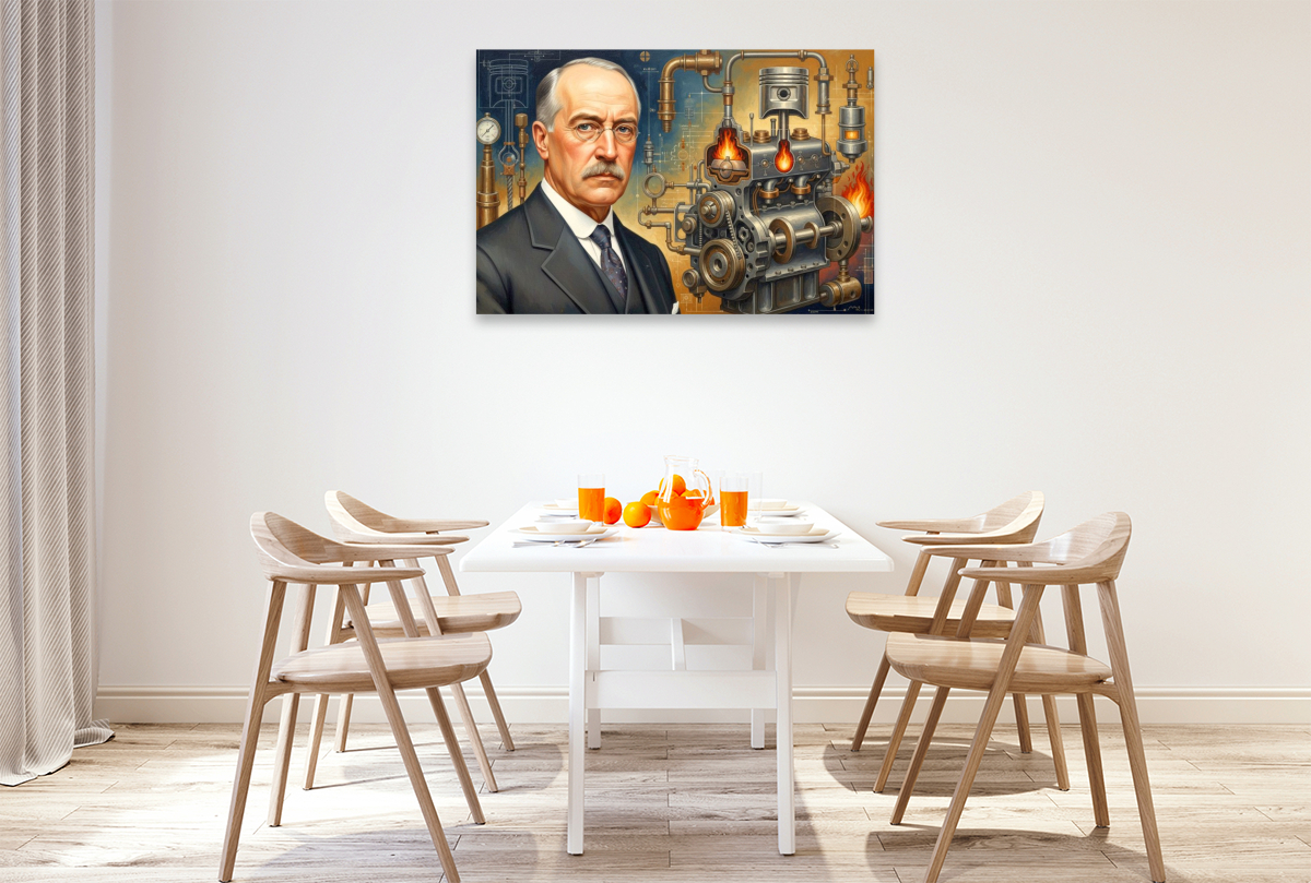 Rudolf Diesel (1858–1913) – effizienter Dieselmotor für schwere Fahrzeuge
