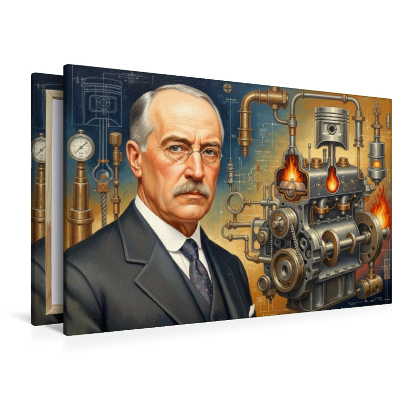 Rudolf Diesel (1858–1913) – effizienter Dieselmotor für schwere Fahrzeuge