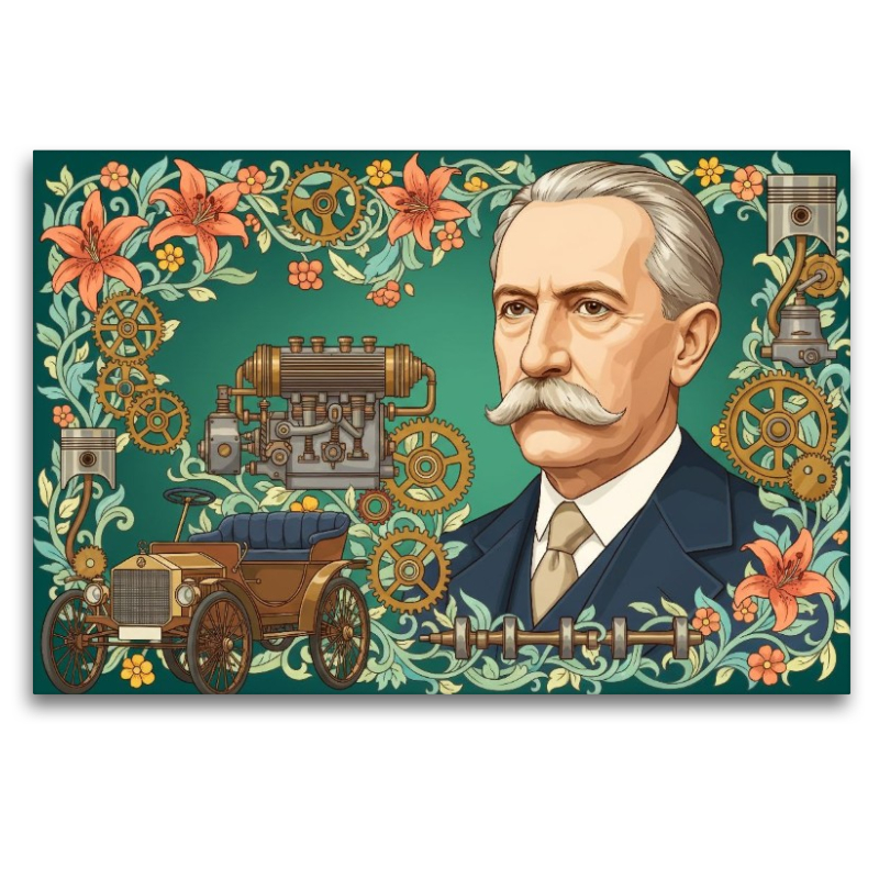 Karl Benz (1844–1929) – erstes praxistaugliches Automobil