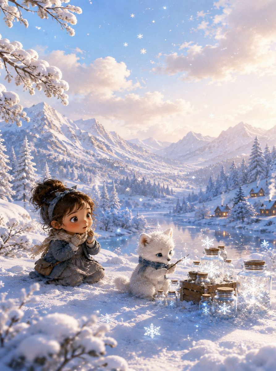 Schneeflockensammler