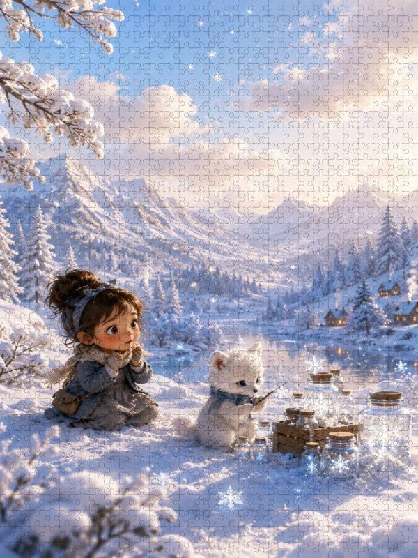 Schneeflockensammler