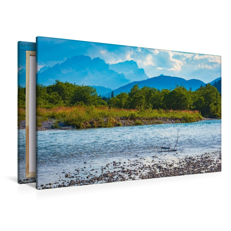 Isar mit Wettersteingebirge